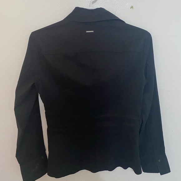 Hugo Boss Stretch Cotton Poplin Blouse/Shirt, Size 2 - Picture 4 of 5